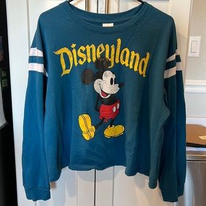 Disneyland Mickey crop top sweater long sleeve